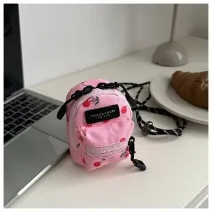 petit sac pour femmes, mini rouge à lèvres, écouteurs, tendance, pendentif, design de niche simple, sac à bandoulière en tissu