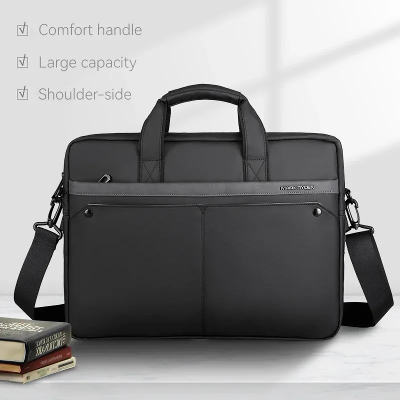 mark ryden sac à main multifonction pour ordinateur portable, sac de transport résistant à l'eau avec pochette pour trolley