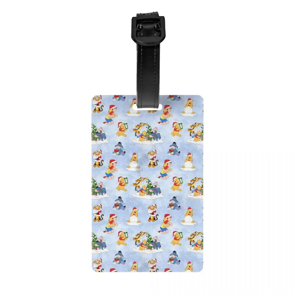 étiquette de bagage personnalisée avec dessin animé tigger et winnie l'ourson, protection de la vie privée, étiquettes de bagages, étiquettes de sac de voyage, étiquettes de valise