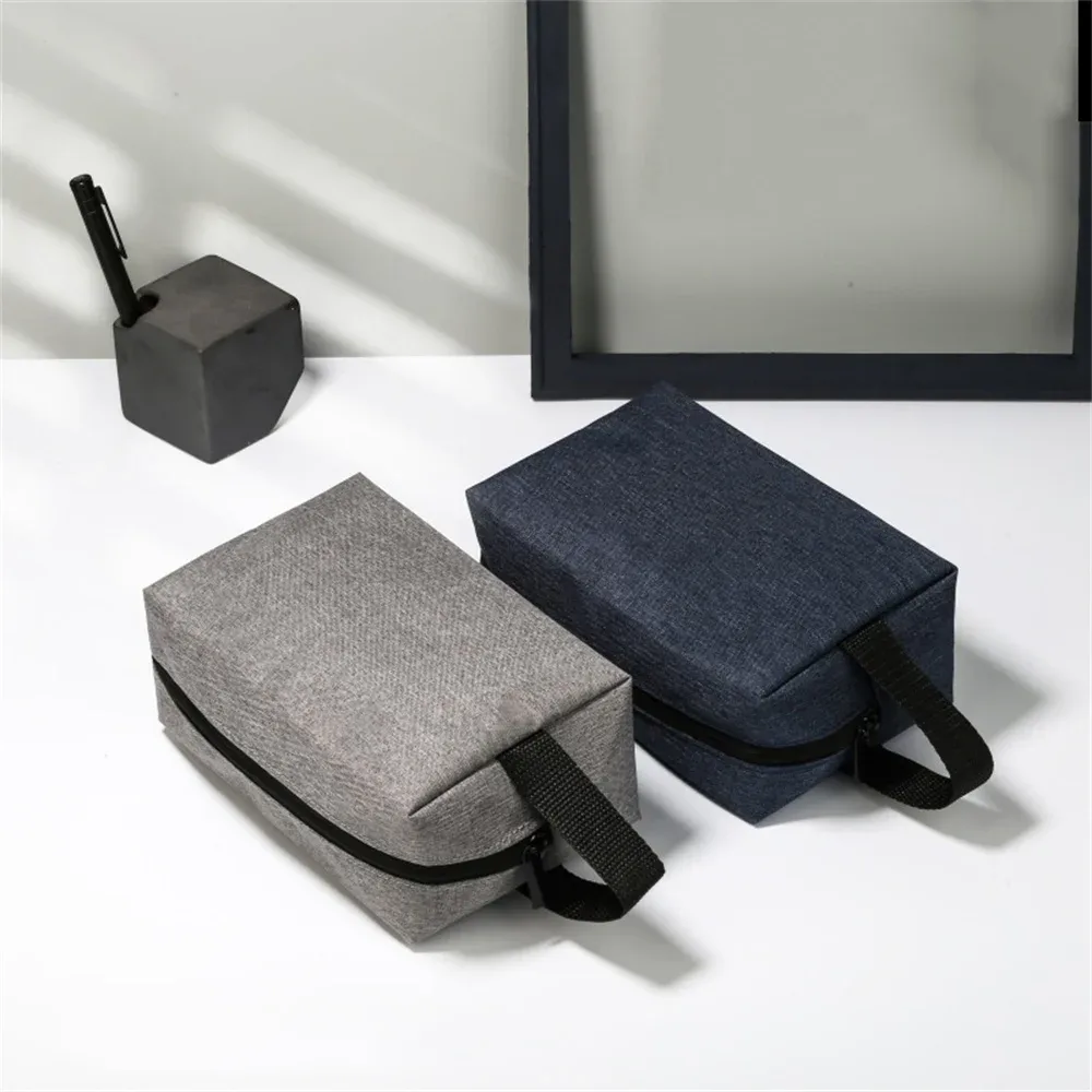 1 pièces sac de maquillage en tissu oxford imperméable hommes voyage organisateur de cosmétiques trousse de toilette sac de cosmétiques coréen pochette de maquillage pour dames