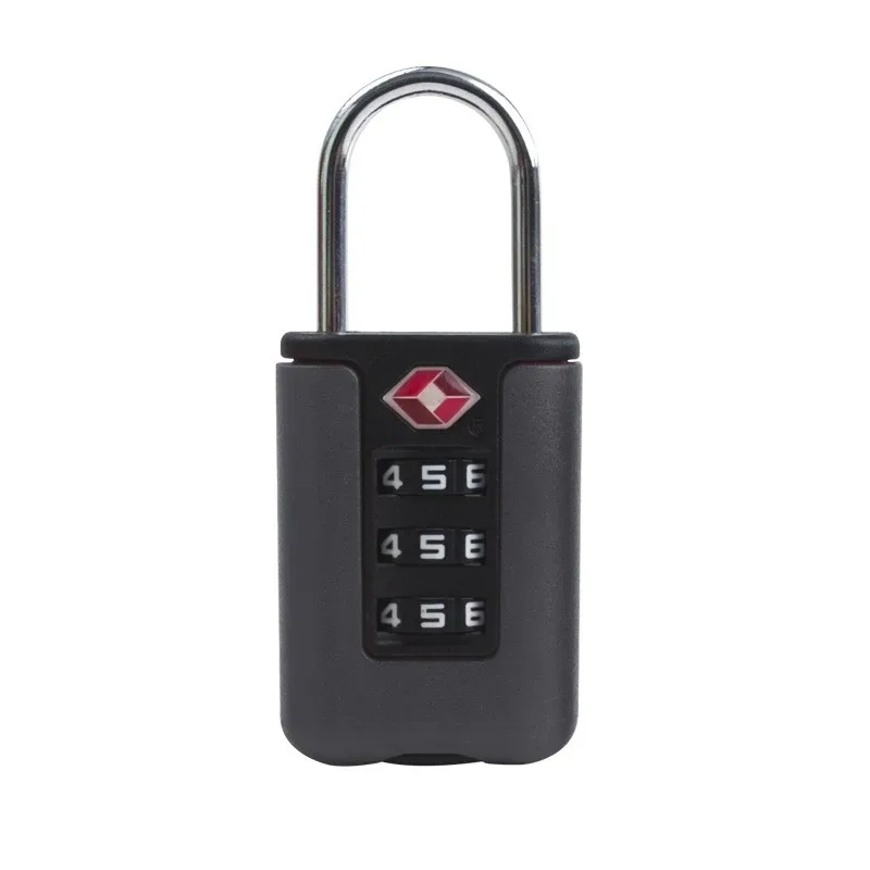 cadenas à combinaison à 3 chiffres approuvé par la tsa, corps en plastique léger et durable avec cylindre en zinc – serrure sécurisée pour bagages de voyage