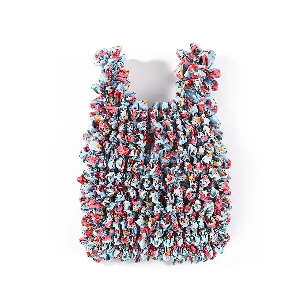 sac pliable à bulles réutilisable, grande capacité, multi-usages, plissé, flexible, sac à main en mousseline, sac de rangement portable, voyage