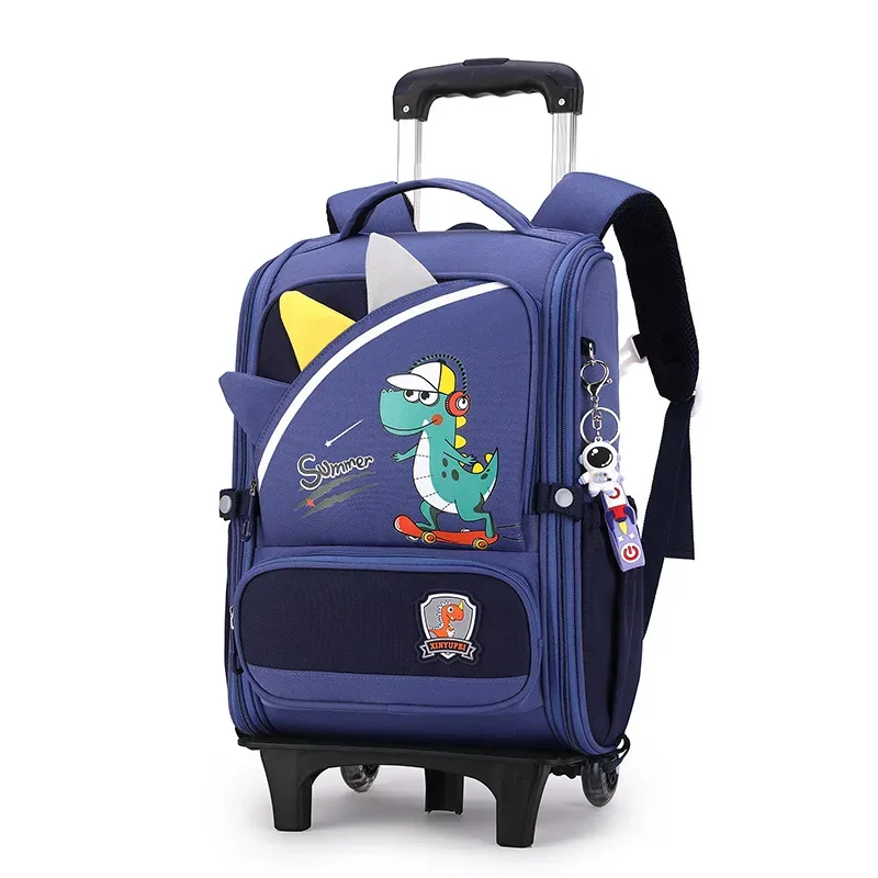 mignon lapin étudiant sac à roulettes pour filles enfants école sacs à dos roulants sac à dos à roulettes sacs d'école avec roues chariot sacoche