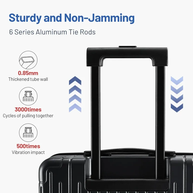 valise à roulettes oiwas pour homme, avec roues silencieuses, bagage à main pour cabine