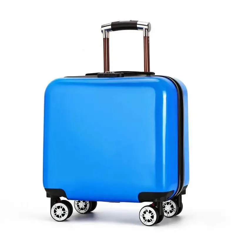 valise de chariot d'étudiant étanche de 18 pouces avec serrure à combinaison valise pour enfants avec bagage de voyage d'embarquement de roue universelle