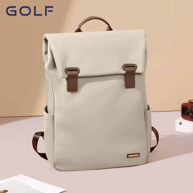 Sac à dos de voyage grande capacité pour femme, sac d'ordinateur simple pour lycéennes, GOLF, nouveau, 2024