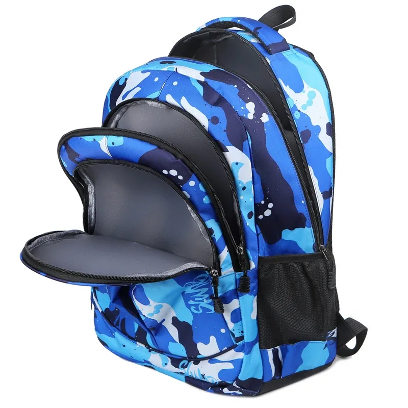 sac à dos pour hommes de grande capacité sac pour hommes sac à dos de voyage en tissu nylon léger sac d'école mode sac à dos pour ordinateur portable pour hommes décontracté