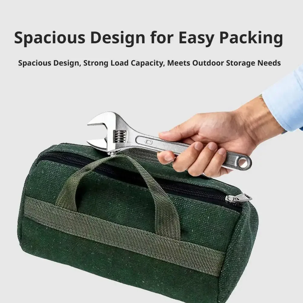 sac à outils en toile de grande capacité, sac organisateur polyvalent, sac de rangement portable pour outils à main, pour jardinage, atelier, kits de réparation
