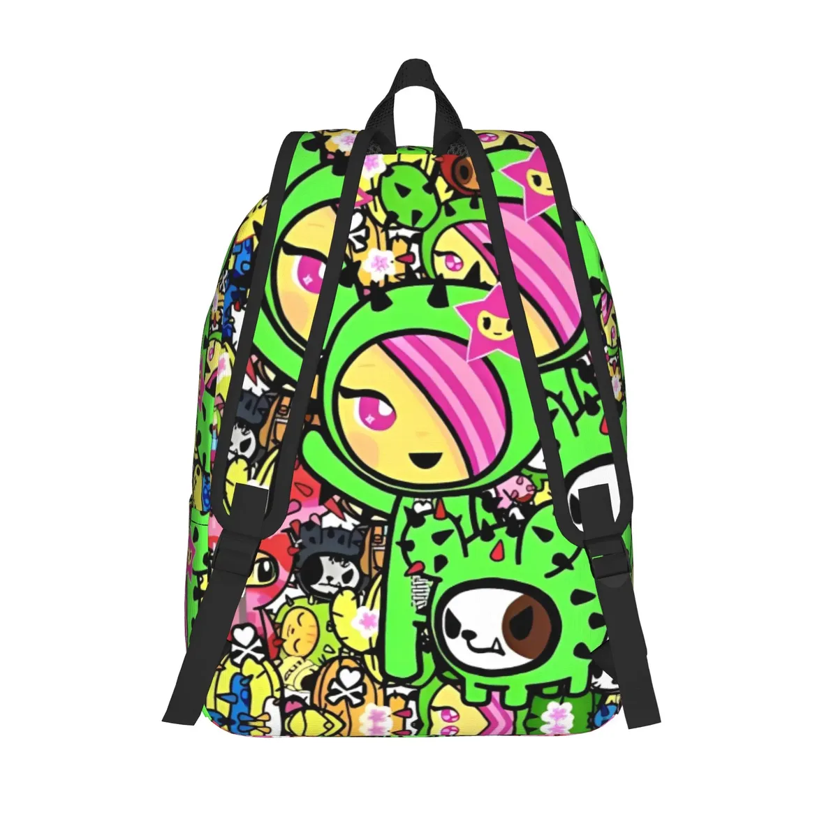 sac à dos tokidoki kawaii donutella sandy unicorno pour adolescents, grands sacs à dos en polyester, sacs d'école élégants, sac à dos de camping