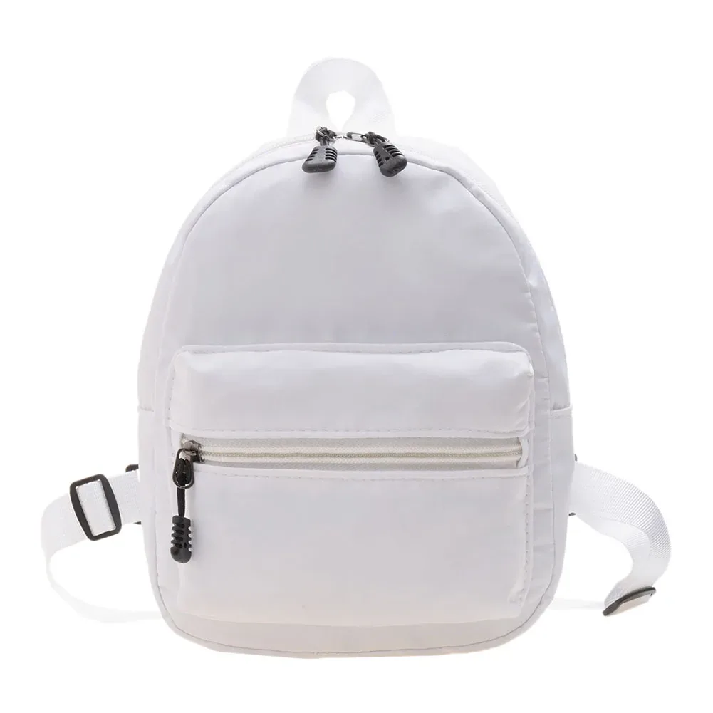 sac à dos en nylon solide pour femmes, sac à dos pour documents, style preppy, mini sacs à dos, mode
