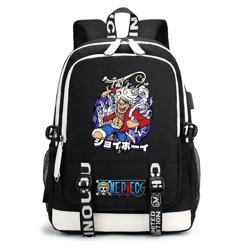sac à dos d'étudiant imprimé one piece luffy, sac à dos décontracté pour garçons et filles, sac d'école léger, sac à dos de voyage