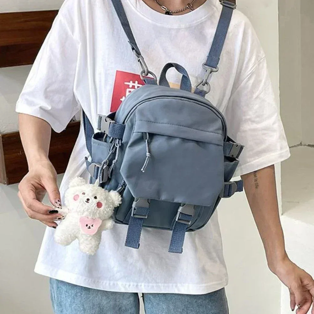 mode kawaii mini sac à dos femmes sac à bandoulière pour adolescentes multi-fonction petit sac à dos dames travle école sacs à dos