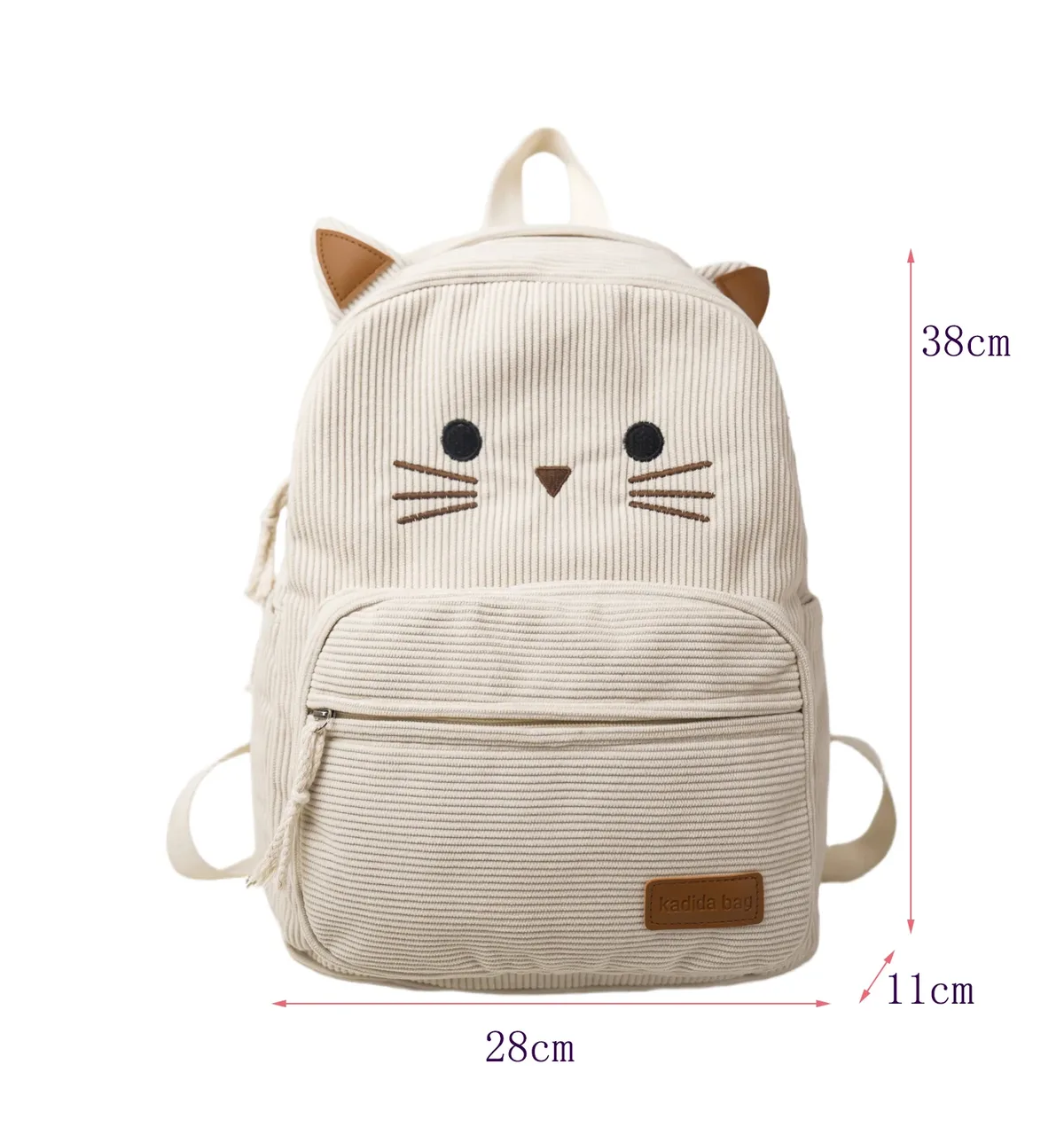 sacs à dos de grande capacité pour femmes, sac à bandoulière de bonne qualité pour filles, motif de chat de dessin animé, sacs à main en tissu doux pour femmes