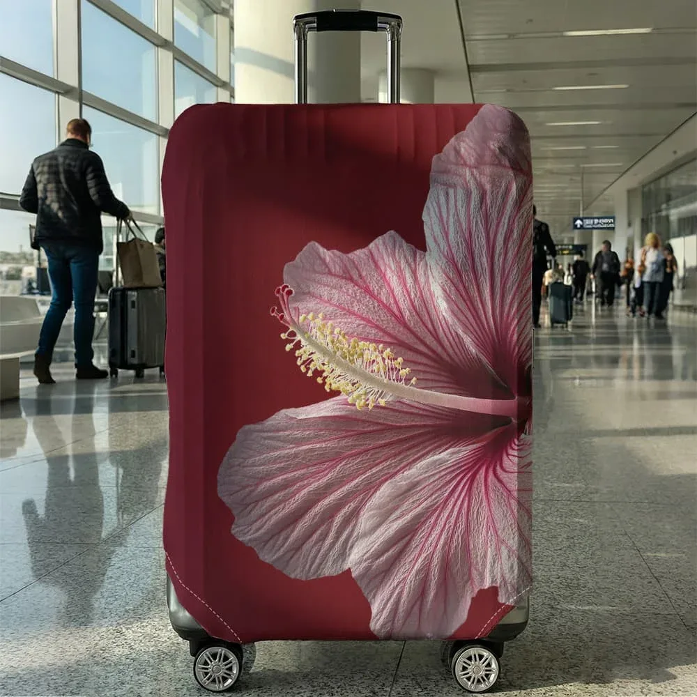 housse de protection pour bagages à motifs floraux, adaptée aux bagages de 18 à 32 pouces, avec protège-poignées, accessoires de voyage