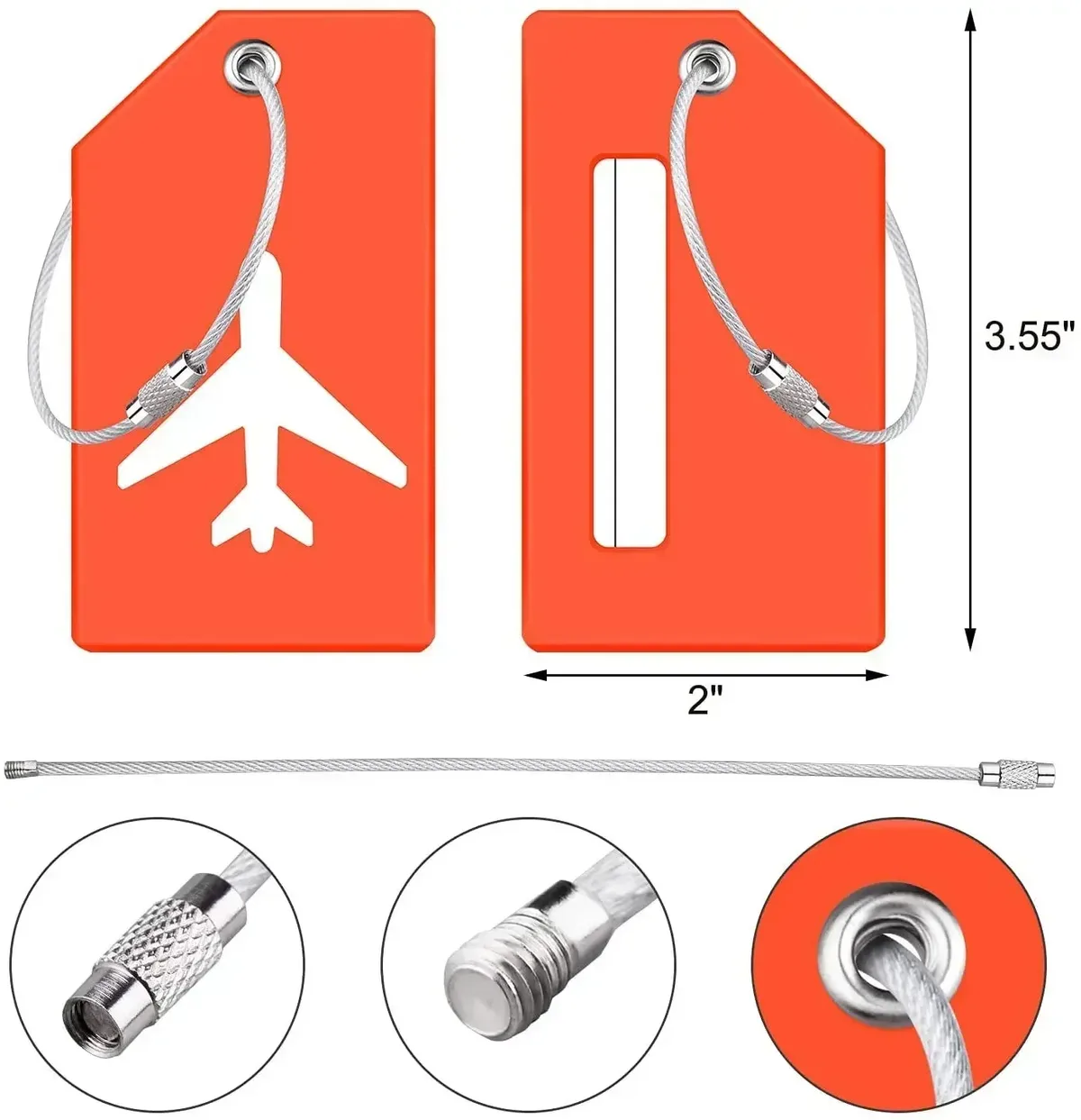 étiquette de bagage en silicone tendance pour hommes et femmes, porte-nom et adresse pour valise, accessoires de voyage portables