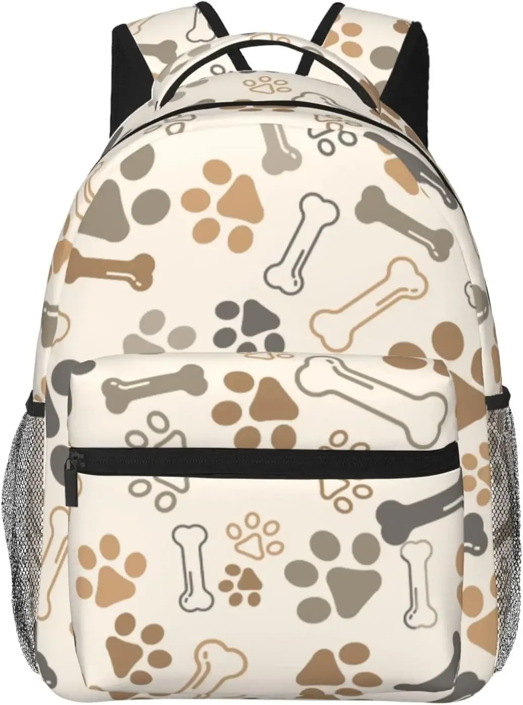sac à dos léger à imprimé patte de chien bleu pour hommes et femmes, sac à livres universitaire, sac à dos de voyage décontracté, sac à dos pour ordinateur portable, mignon