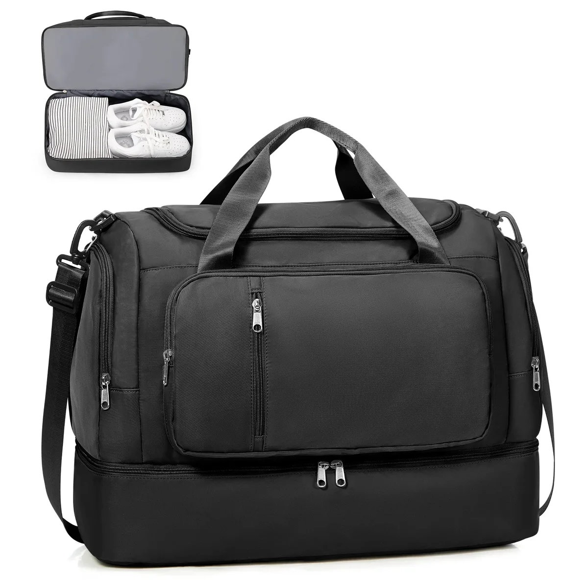 sac de voyage pour hommes et femmes, sac de voyage de grande capacité, sac de week-end extensible, sac à main pour bagages à main, sac de nuit, sac de rangement 