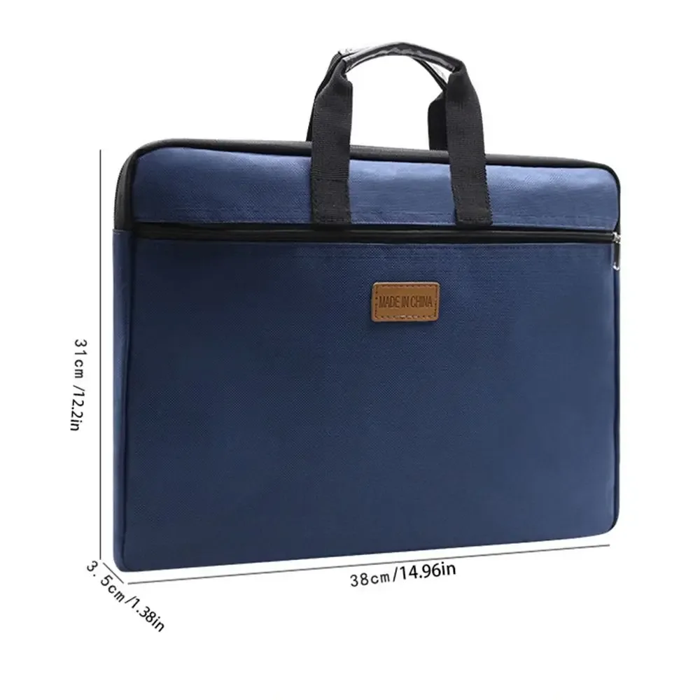 oxford tissu a4 portable fichier sac fermeture éclair fichier organisateur a4 fichier dossier mallette d'affaires multi-couche documents sac étudiant
