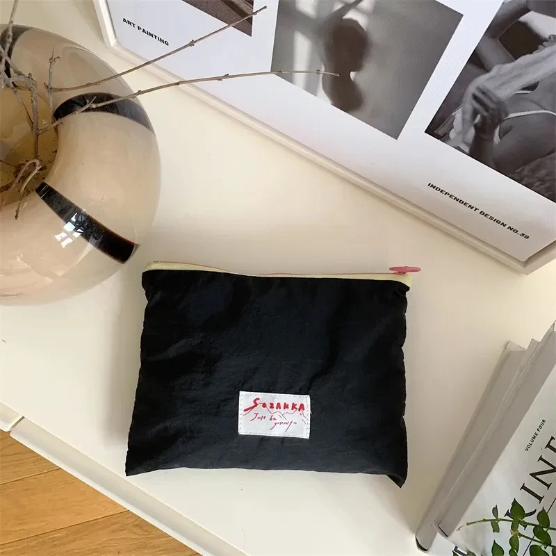 coréen kawaii voyage cosmétique rouge à lèvres porte-monnaie sac de rangement mignon maquillage sacs à main femmes portefeuille porte-crayon organisateur pochette sacs