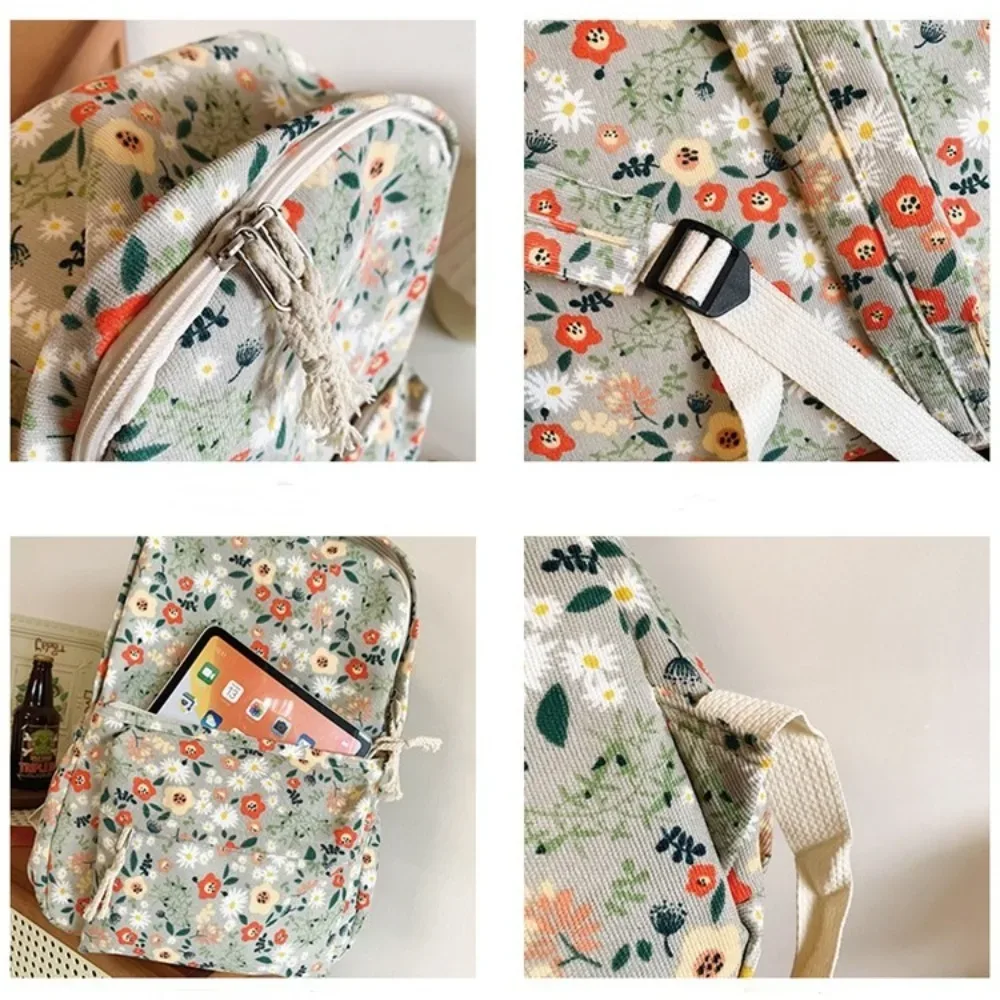 nouveaux sacs à dos pour femmes à imprimé floral, multifonctionnels, grande capacité, sac à dos scolaire, sac à fermeture éclair, sac à livres pour étudiants