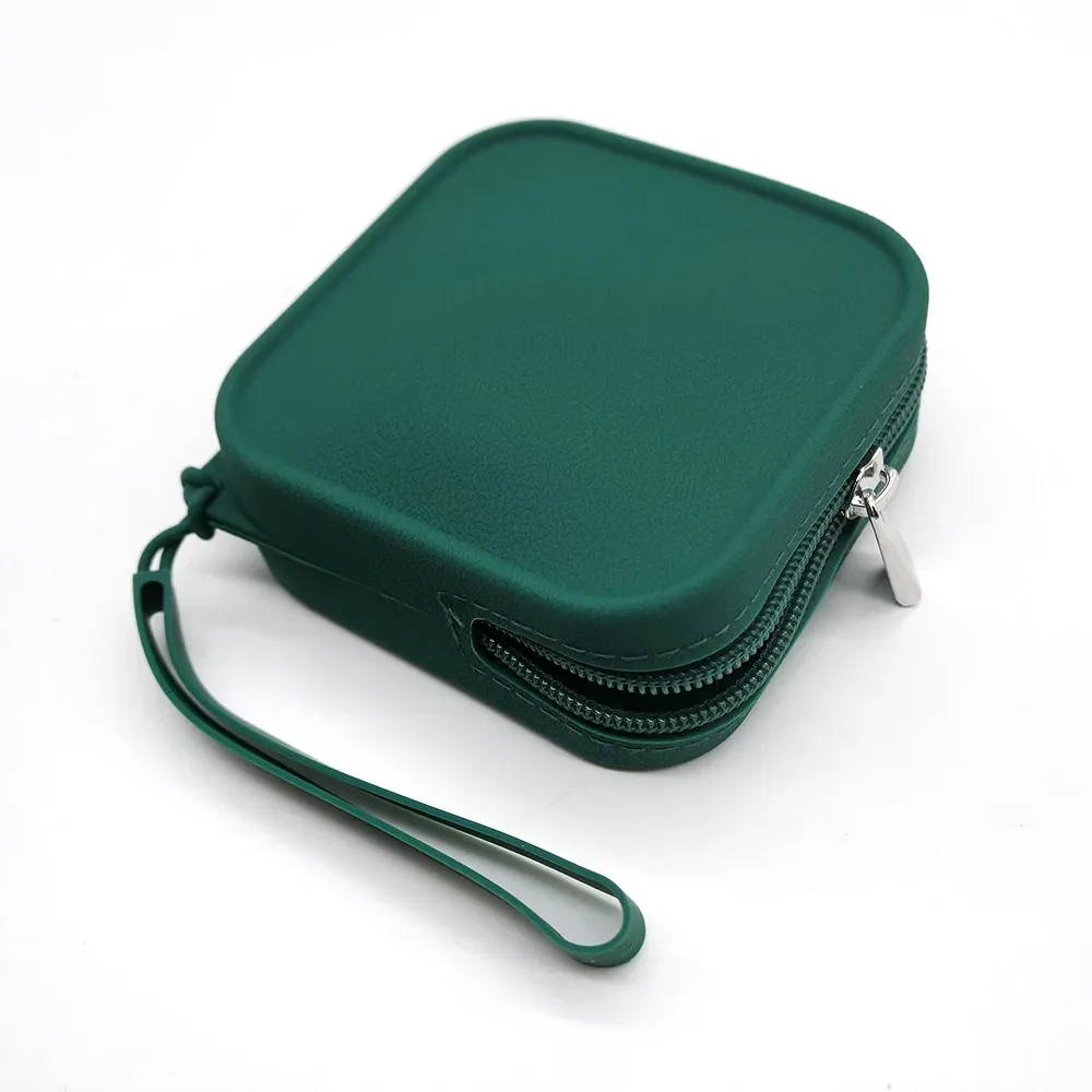 sac de rangement cosmétique carré en silicone grande capacité, étui de voyage portable et étanche pour pinceaux de maquillage et cosmétiques