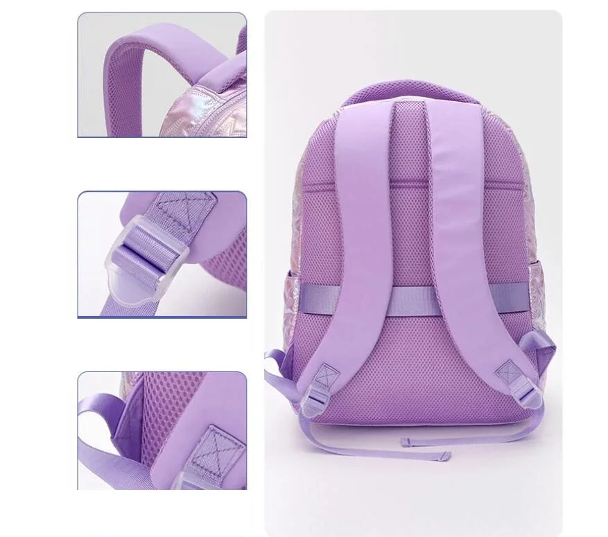 sac à dos d'école pour enfants et adolescents, sac à dos décontracté pour filles et femmes, ensemble sac à dos scolaire avec boîte à lunch et trousse à crayons, sac à livres pour filles