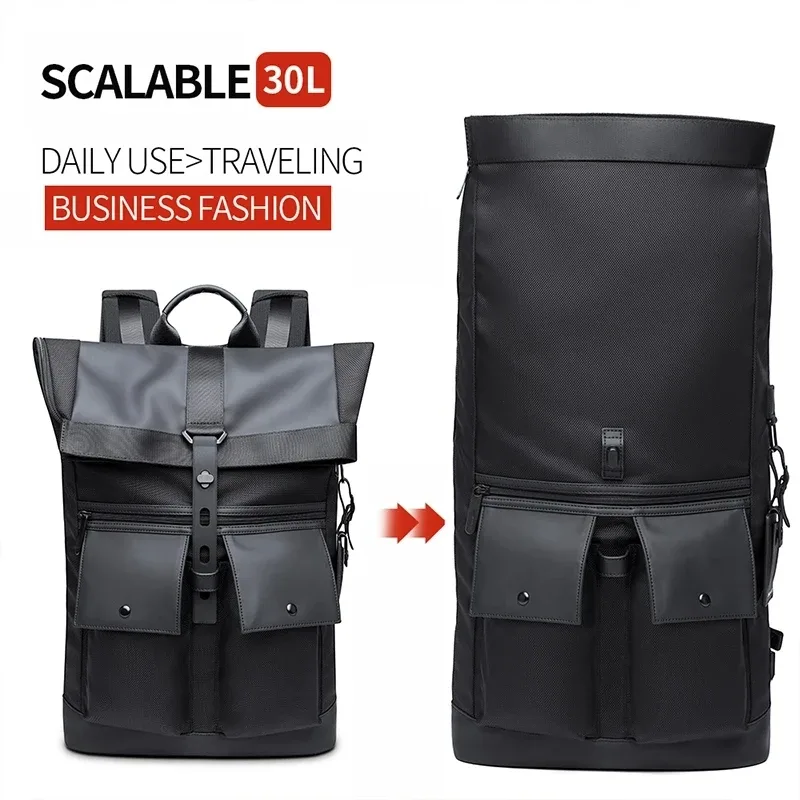 bange hommes mode sac à dos 15.6 pouces multifonctionnel étanche sac à dos quotidien sac de voyage sac à dos scolaire décontracté