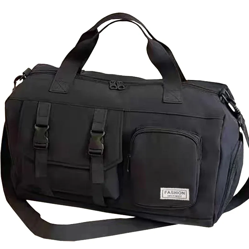 le sac à dos de couleur neutre pour hommes et femmes convient aux voyages et peut être porté à la main ou porté sur l'épaule.
