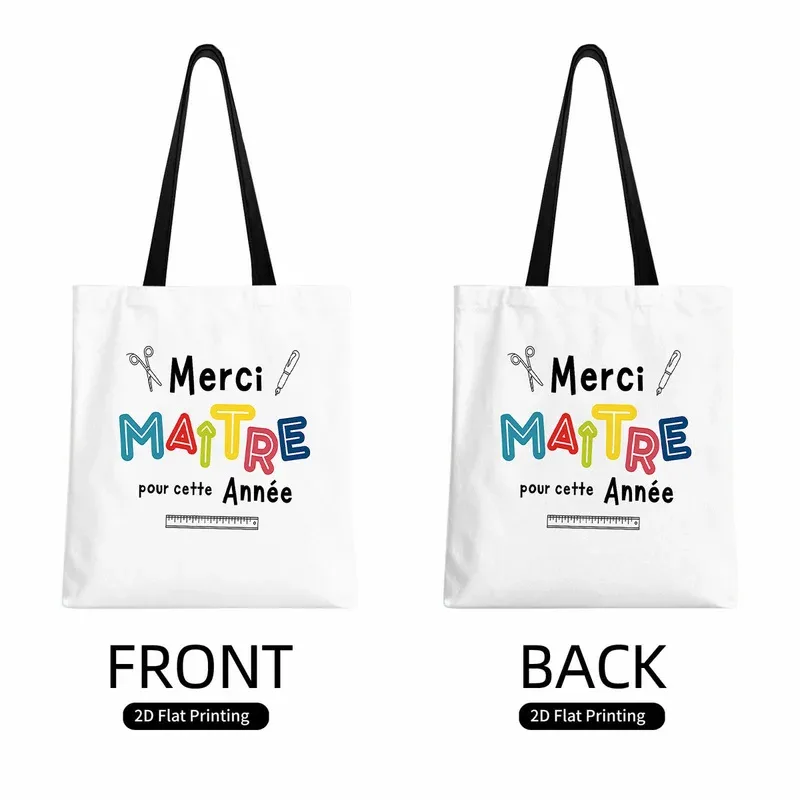 sac fourre-tout 1a avec motif imprimé, sac de shopping décontracté pliable et durable, design ouvert, adapté pour les voyages, les fêtes, la plage
