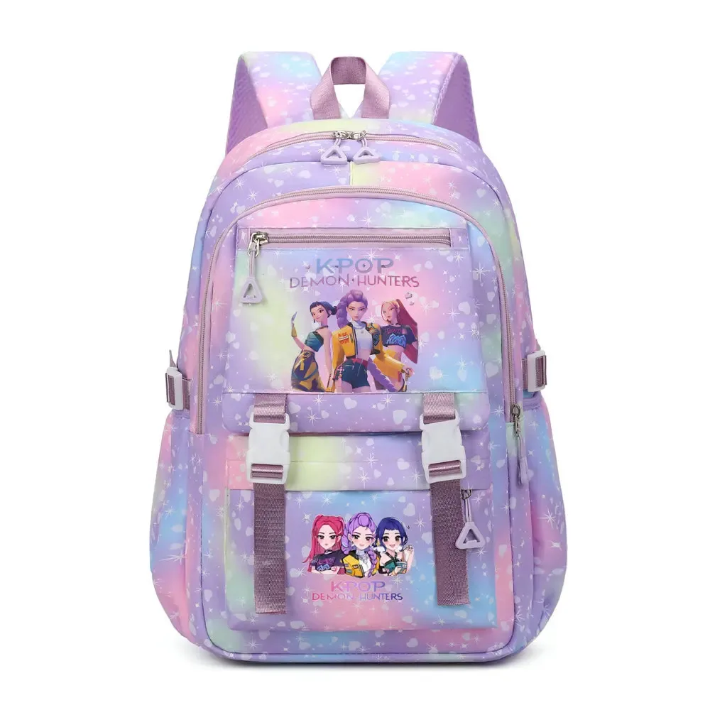 Sac à dos KPop Demon Hunters en toile Pikachu pour garçons, filles, adolescents, sac d'école, sac à dos pour hommes et femmes, sacs de voyage Mochilas