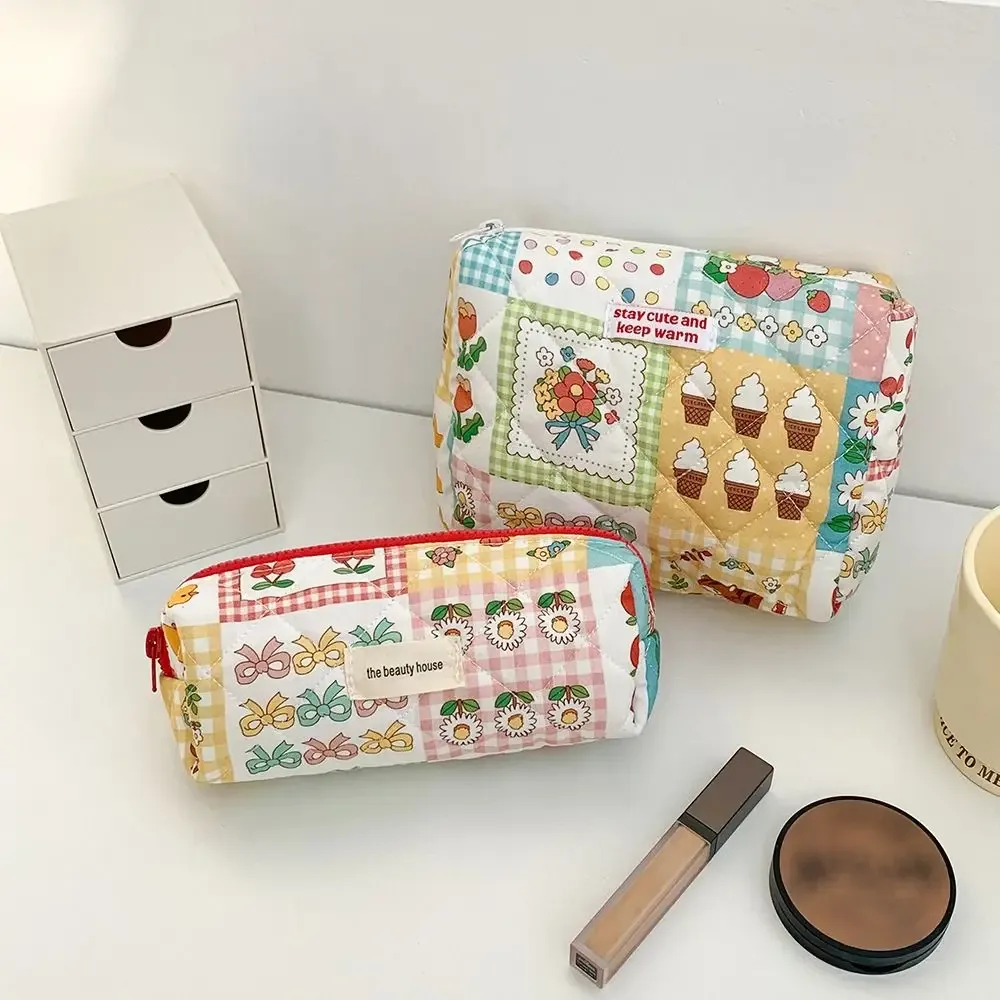 trousse de maquillage de grande capacité, trousse de rangement cosmétique, trousse de toilette à fermeture éclair, trousse de lavage des poudres, trousse de voyage