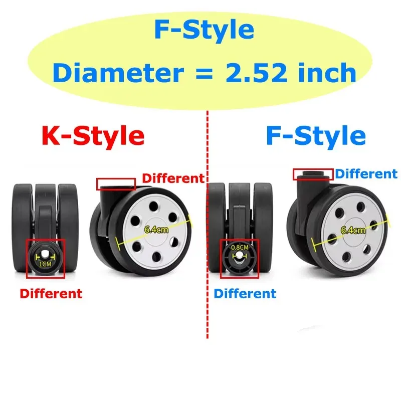 roues de remplacement pour valises rimowa, diamètre 2,52 pouces/5 cm, pour réparation de valises rimowa
