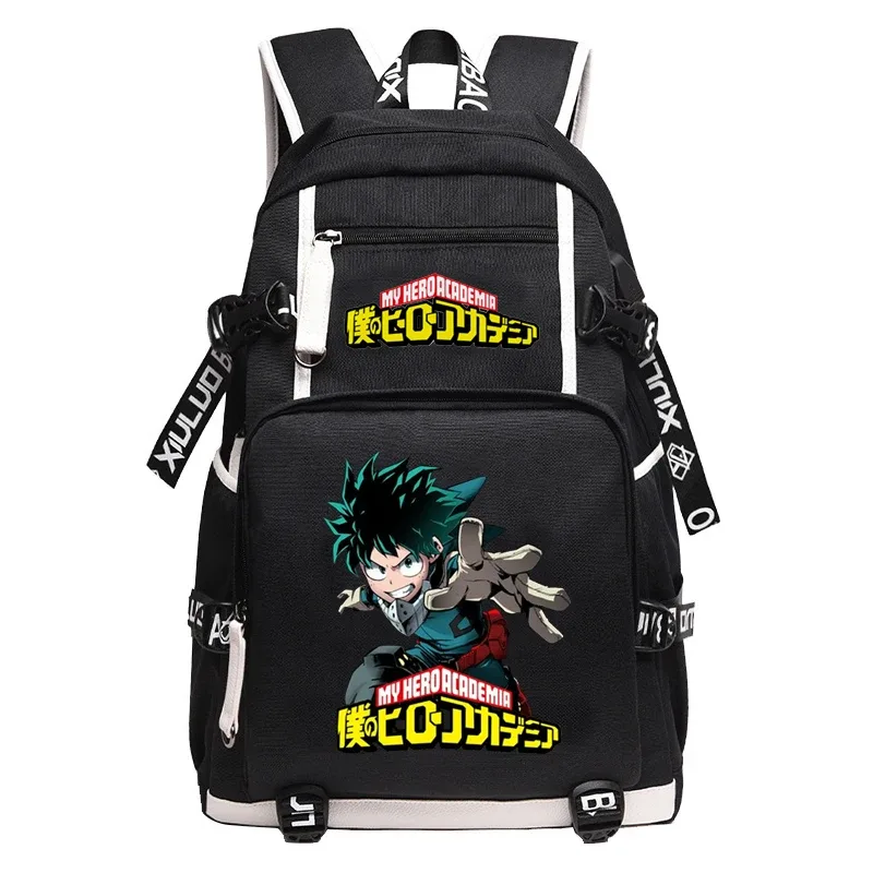 grand sac à dos anime oxford pour adolescentes, sac de voyage étanche, sac à dos bakugou katsuki pour hommes