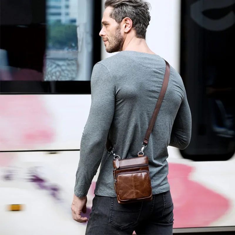 épaule messager femmes hommes sac bandoulière en cuir véritable bureau travail mallette d'affaires pour sac à main mâle portefeuille rétro 2020