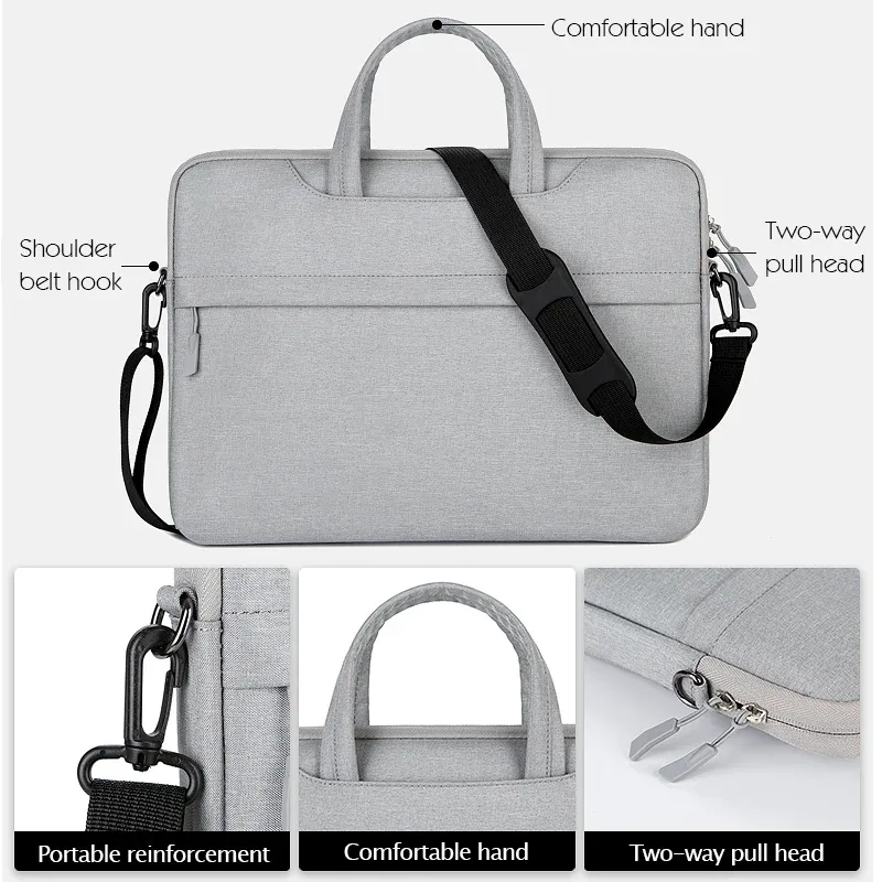 sac à main personnalisé avec logo imprimé pour ordinateur portable, sacoche de transport pour ordinateur portable, pour femme et homme