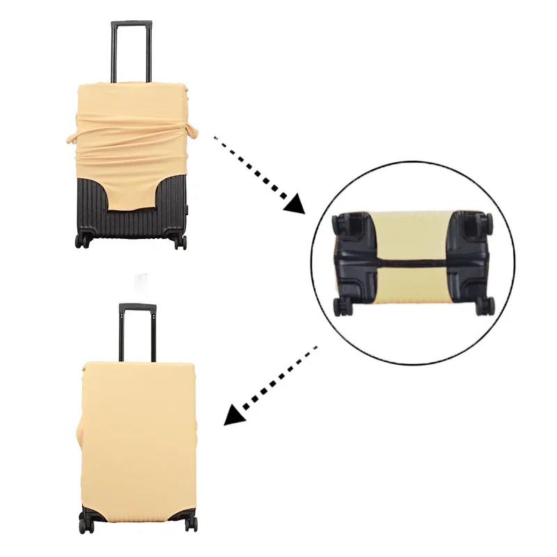 housse de bagage à motif de canard animal mignon de 18 à 30 pouces pour valise de voyage boîtier de chariot housse de protection pour valise