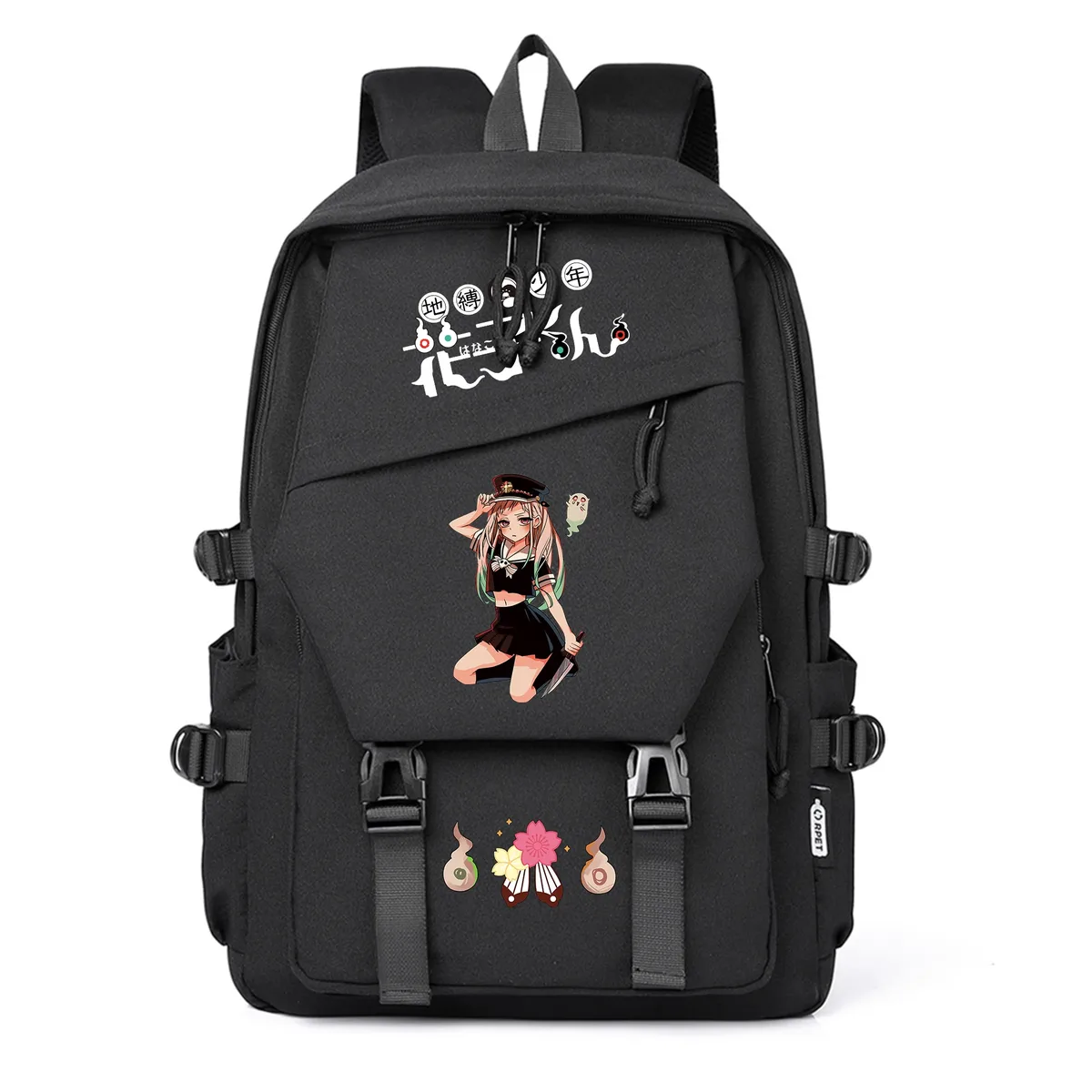 sacs à dos décontractés pour étudiants, sacs à livres pour filles, sacs à dos pour ordinateur portable, sacs à bandoulière, motif dessin animé anime toilet-bound hanako-kun
