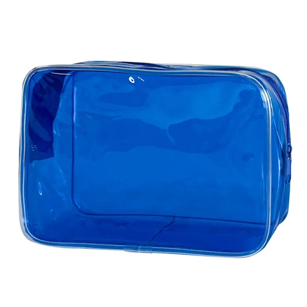 sac de toilette coloré de voyage, sac à maquillage transparent en pvc pour femmes, grande capacité, sac de lavage en gelée, organisateur de cosmétiques