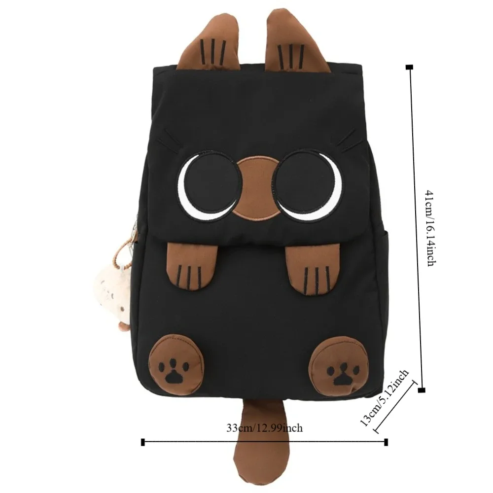 nouveau sac à dos grande capacité imperméable tendance pour enfants, motif chat siamese, idéal pour l'école et les activités quotidiennes en extérieur