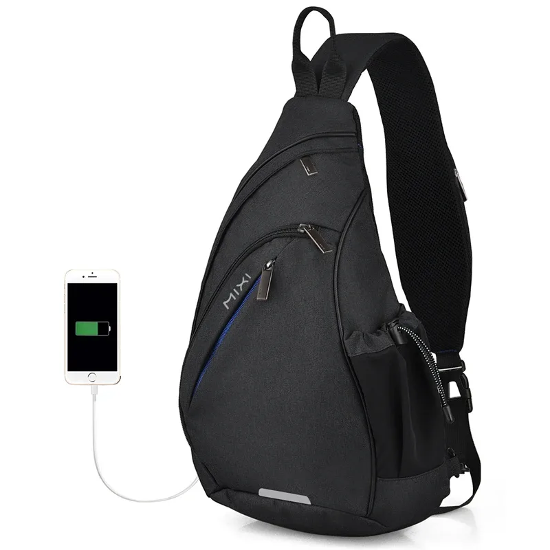 Mixi hommes fronde sac à dos un sac à bandoulière garçons étudiant sacs d'école université travail voyage polyvalent 2020 mode nouveau Design M5225
