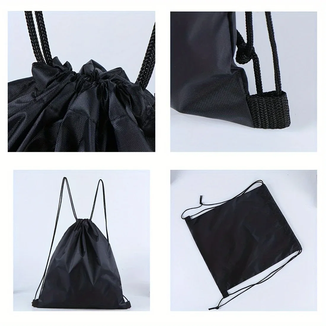 sac à dos à cordon personnalisable - nom/texte personnalisé créatif, sac de rangement à cordon durable, disponible en différentes couleurs