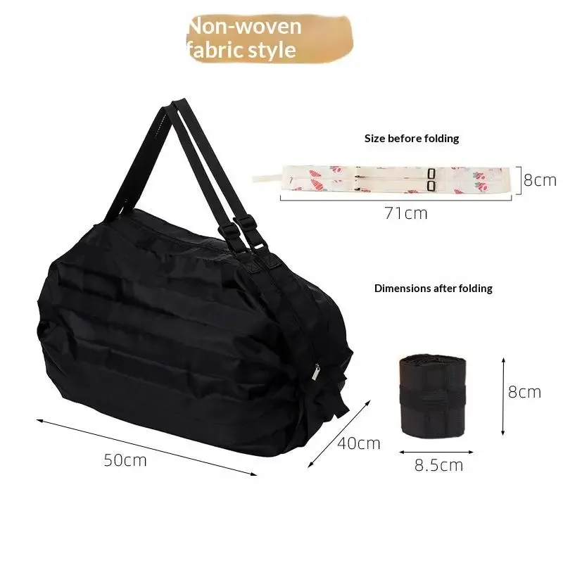 sac de shopping pliable ultra léger, sac de voyage à une épaule, grand sac d'épicerie portable, sac de shopping écologique pour supermarché, portable