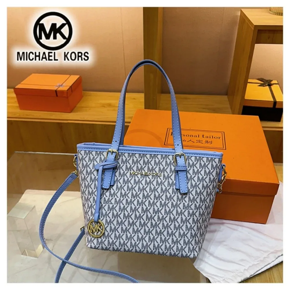 sac fourre-tout michael kors pour femme, grande capacité, luxe léger, sac à main à lettres, sac panier de courses