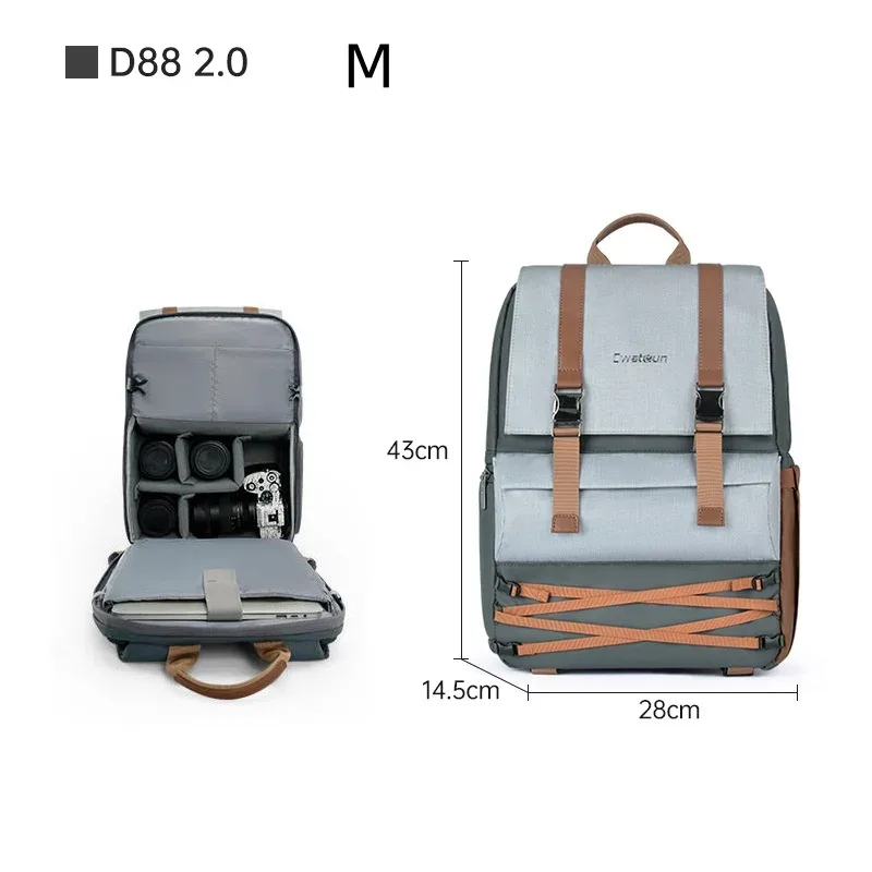 sac à dos pour appareil photo. sac pour appareil photo étanche, sac de photographie de voyage multifonctionnel, boîte pour appareil photo, pour canon/nikon/ dslr/digital dslr