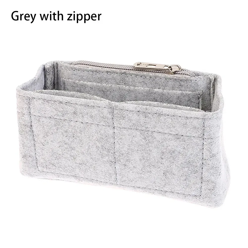longchamp-mini sac de rangement multi-poches, doublure de sac à main en feutre, sac à main inséré, 1pc