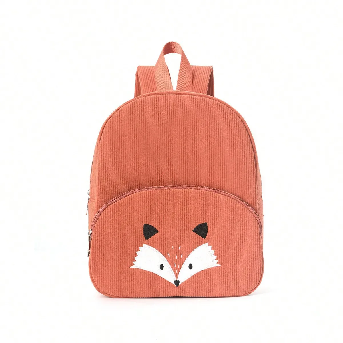 sac à dos en velours côtelé ours de dessin animé personnalisé pour tout-petits, grande capacité, nom brodé, sac en peluche