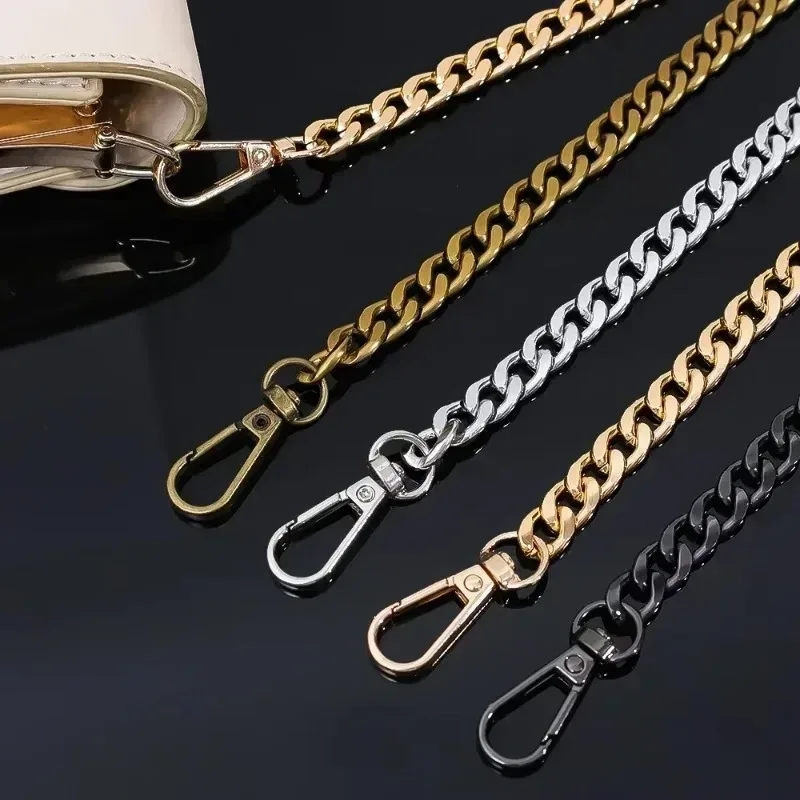 chaîne de sac en métal et aluminium de 120cm, pièces de rechange, accessoires pour sac à main à bandoulière pour femmes, bricolage, sangles détachables faites à la main