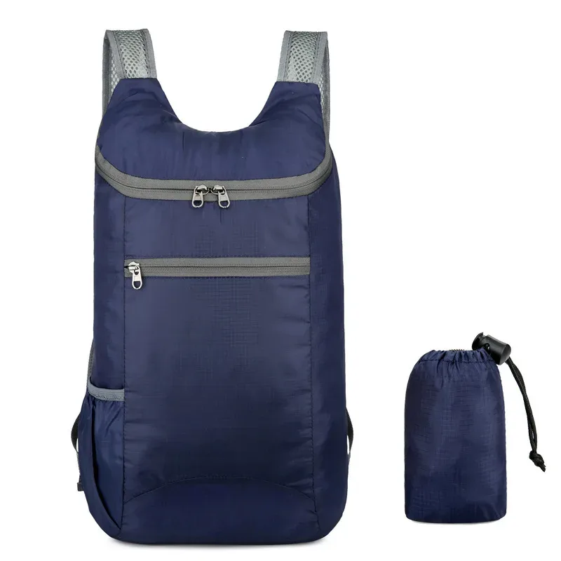 sac à dos ultraléger pliable avec sac de compression, sac à dos léger pour le voyage, la randonnée et le camping