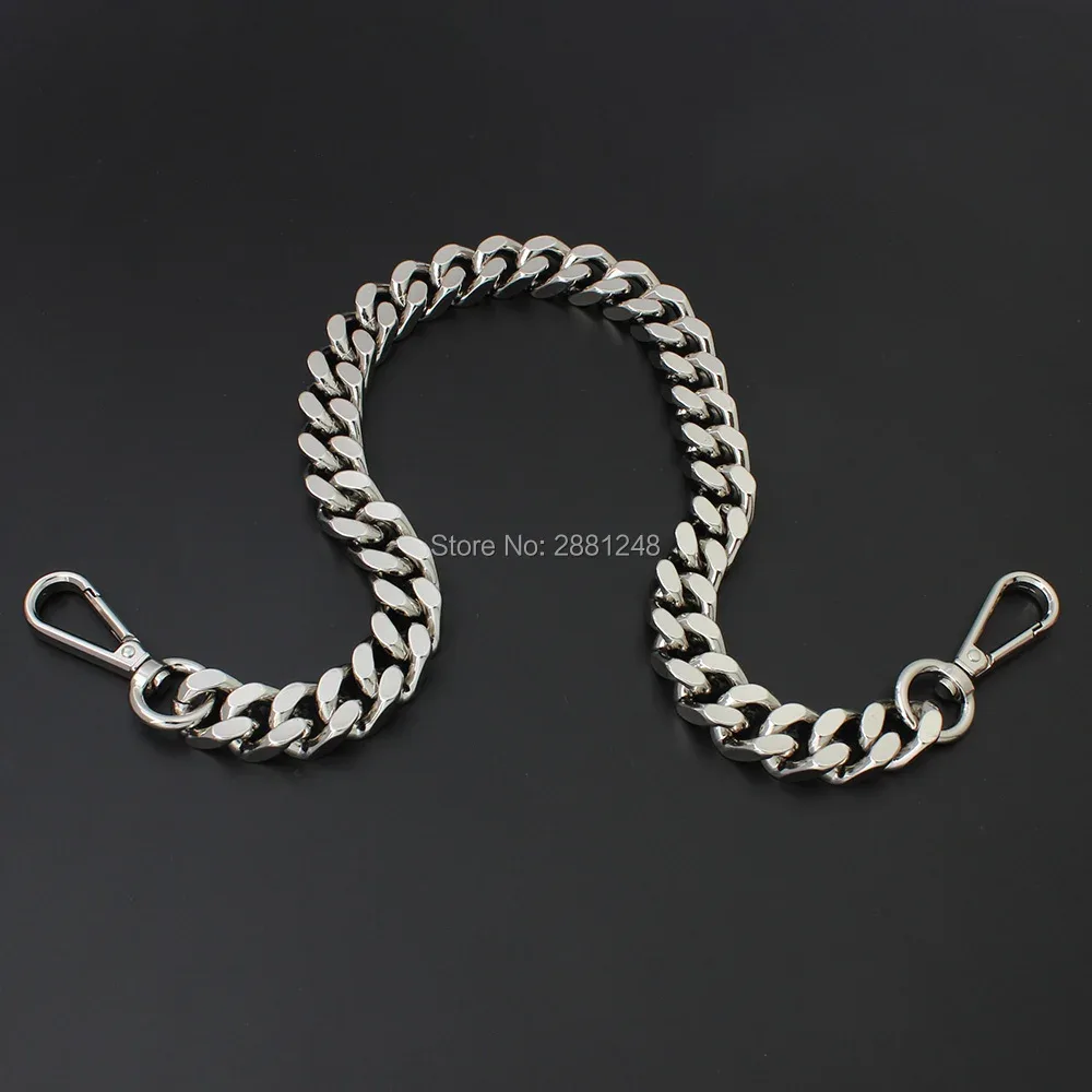 chaîne de fabrication en aluminium avancée de 15mm, 1 à 5 pièces, pièces de sacs légers, poignées de bricolage, accessoires, sangles de sac à main, chaînes de sac à bandoulière