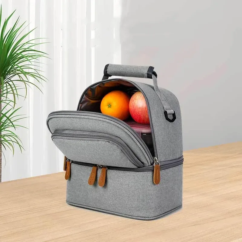 Sac à dos isotherme pour pique-nique, voyage, école, boîte à lunch, sacs de transport pour aliments frais, sac isotherme pour lait maternel, sac à main de conservation des aliments frais